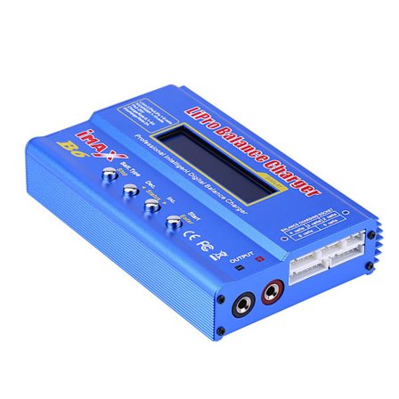 RC Lipo Batteri Digital Balanceret Oplader Fjernbetjeningstilbehør med Kabler Tamiya Stik