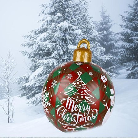 Gigant oppblåsbar julekule 60cm PVC oppblåsbar julekule