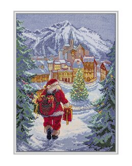 Broderikit Billede Magisk Julenat - Aine