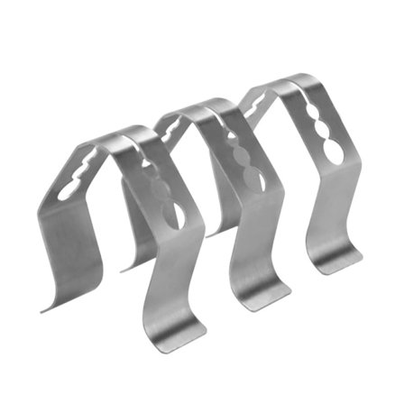 3 st Kötttermometerklämmor Metall Bärbar 3-håls Grilltermometer Sondhållare Grill Termometer Sondhållare Temperatursondhållare