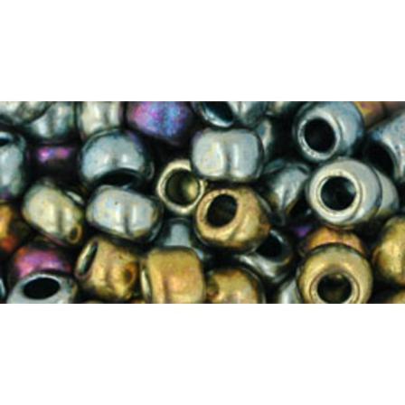 #721 Toho 3/0 Galvanized Blue Gold 10g
