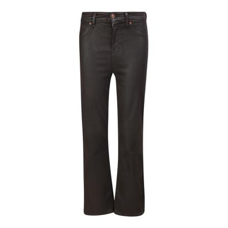 7 For All Mankind, High-waisted skinny cropped jeans Bruin, Dames, Maat:W26,polyester