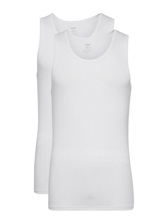 Resteröds Tanktop 2-Pack Bamboo Fsc - White - M