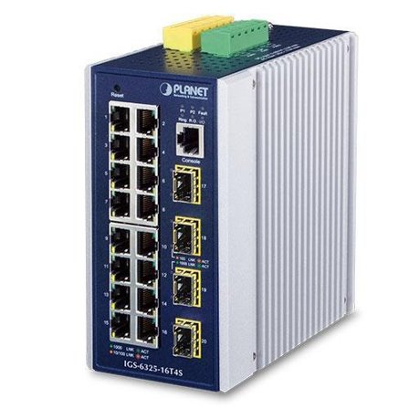 Planet IP30 Industrial L3 16-Port