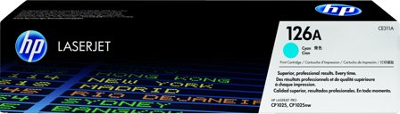 HP 126A cyan LaserJet-tonerkassett, original, 884962161135