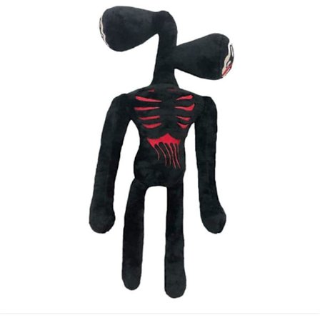 Plysch dockleksaker Party Favor Mermaid Double Heads Monster (svart)