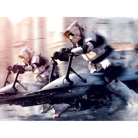 Star Wars: The Mandalorian Troopers Canvas Print 60cm x 80cm Svart