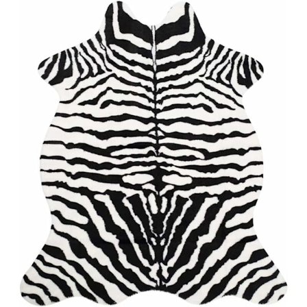 Sebrateppe imitert pels sklisikker matte 75x110cm