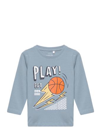Nmmvux Ls Top L1 T-shirts Long-sleeved T-shirts Blå Name It*Betinget Tilbud