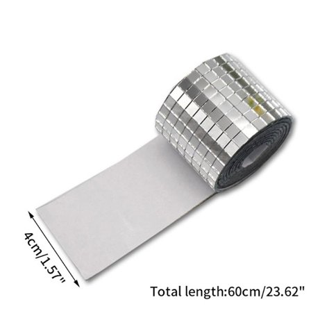 Mirror Mosaic Fliser Stickers DIY Selvklæbende Mini Square Acry