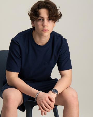 LMTD NLMHUNOR SS L TOP Navy T-Shirts Jungen - Kidsbrandstore