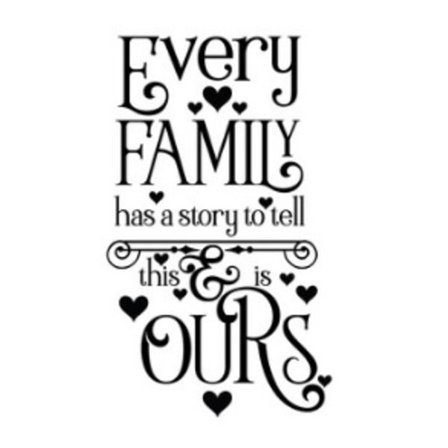 Väggdekor/Väggord - Every Family Has A Story