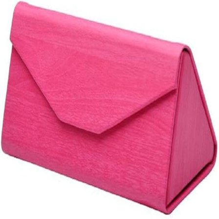 Aurinkolasikotelo Kova suojaava kantokotelo Kokoontaitettava kolmio Lasikotelo Lukulasit Kuori Laukku kankaalla, magneettisuljin (ruusunpunainen)