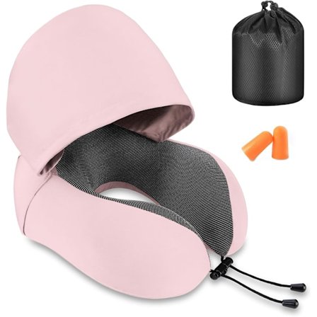 Minneskum nakkepute reisepute, voksen hette reise nakkepute, hette reise komfortabel