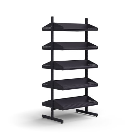 Garderobenelement ENTRY, Basis-Unterschrank, 10 Schuhböden, 1800x900x600 mm, anthrazit