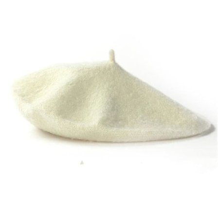 Trendikäs naisten villaberetti talvihattu yksivärinen beretti naisten lippalakki