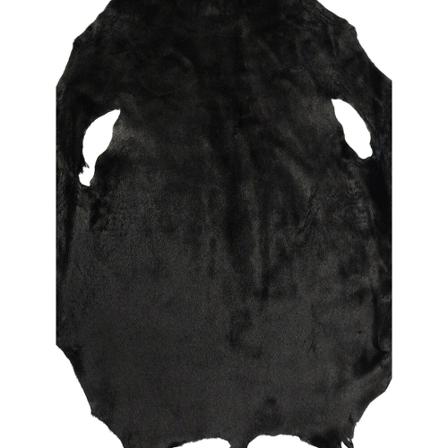 Levinsky Ringed Seal Dressed Fur Skin Sort, Dame, Størrelse: ONE Size