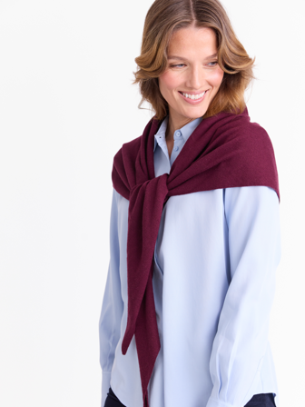 MATCH - Olea skjerf - Marie Philippe - Str. ONESIZE - Dame - Tilbehør - Rød - 55% ull - merino, 45% bomull