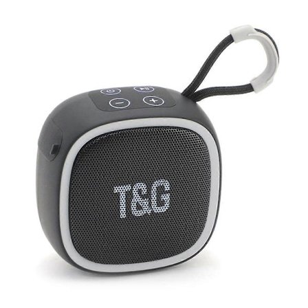 TG659 Bluetooth-høyttaler Utendørs Trådløs Subwoofer Minihøyttaler Bærbar Korthøyttaler Svart