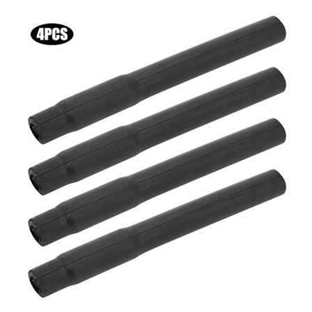 Madkvalitets gummi kort rør rør malkemaskine tilbehør malkesæt dele 4 stk sort kort rør