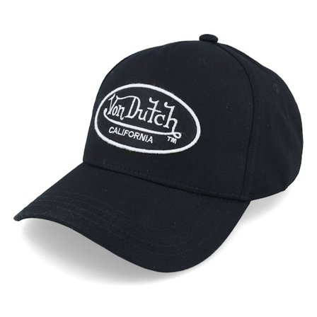 Von Dutch - Schwarz adjustable Cap - Oval Patch A-Frame Black Adjustable @ Hatstore