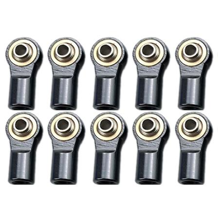 10 kpl metalli M4 linkki vetotangon pääpalloliitos yhteensopiva 1/10 RC AUTO AXIAL [DB]