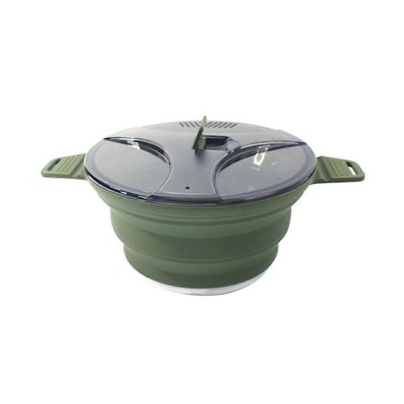 Silikon Hopfällbar Camping Vattenkokare Bärbar Vikbar Värmebeständig Kokgryta Kompatibel med Utomhusbruk