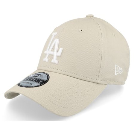 New Era - MLB Beige adjustable Casquette - Los Angeles Dodgers League Essential 9FORTY Stone/White Adjustable @ Hatstore
