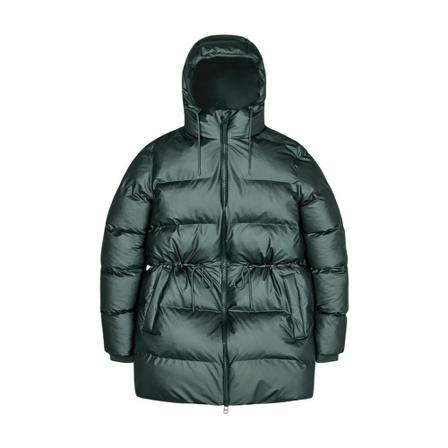 Rains, Down Coats Groen, Dames, Maat:L,polyester