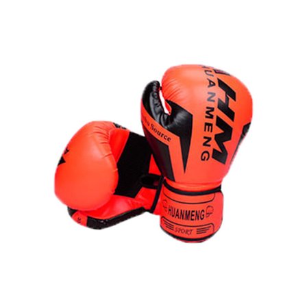 Boxningshandskar i läder för barn, tonårsflickor, orange, 10 OZ