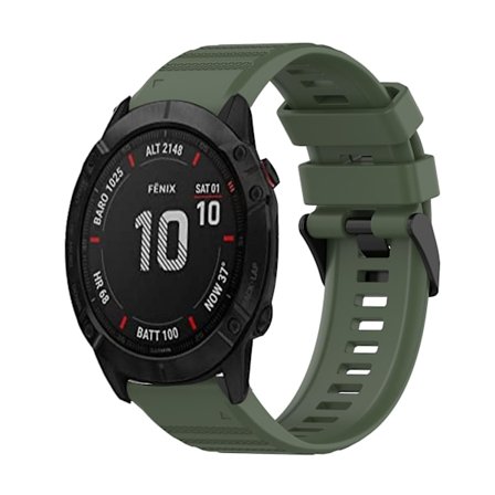 Armégrön Armégrön Silikon Armbandsrem kompatibel med Garmin Fenix 6x Pro