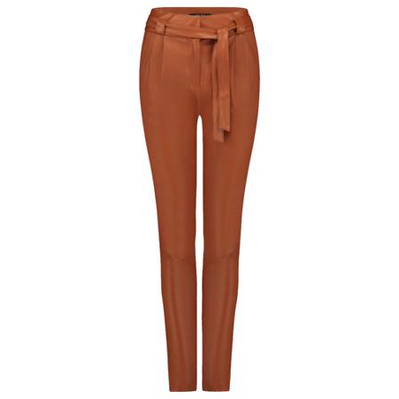Ibana Leather Broek , Bruin , Dames , Maat: L