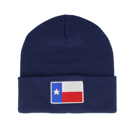American Needle - Blauw cuff Beanie - Texas Knit Navy Cuff @ Hatstore