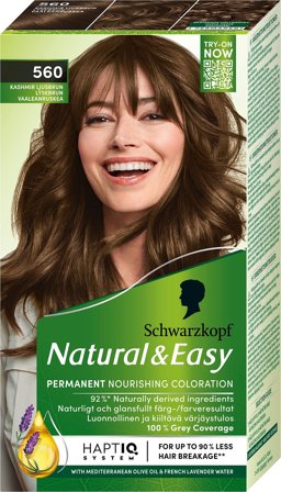 Schwarzkopf Natural & Easy Hårfarve, Hår, Hårfarve, Permanent Hårfarve