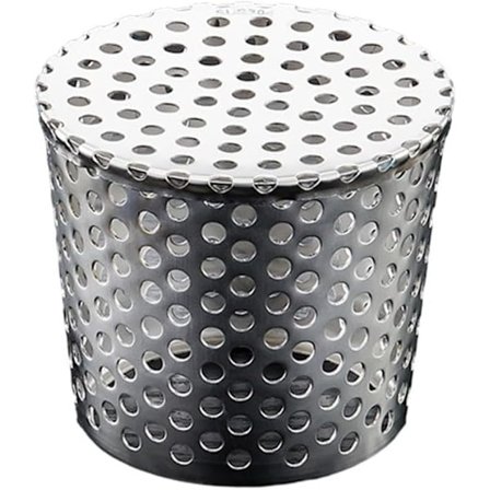 Udendørs brønddæksel, afløbsdæksel, firkantet bladbeskyttelse, (110 mm)