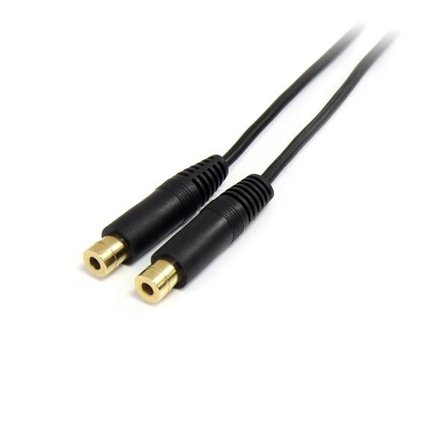 StarTech 6 in. 3.5mm Audio Splitter Cable - Stereo Splitter Cable - Gold Terminals - 3.5mm Male to 2x 3.5mm Female - Headphone Splitter (MUY1MFF) -