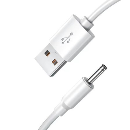 25cm/1m/1,5m/2m USB til DC3,5x1,35mm Strømledning Forlengelseslinjestøtte 5V Lading for liten viftehøyttaler skrivebordslampe