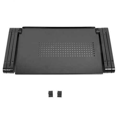 Aluminiumlegerings Seng Foldbar Laptop Notebook Justerbar Computer Skrivebordsbord Stativ Sort