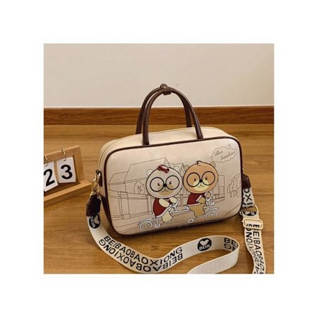 Sød Bjørn Skuldertaske Til Kvinder Stor Kapacitet Crossbody Taske Tote Taske Med Aftagelig Skulderrem.