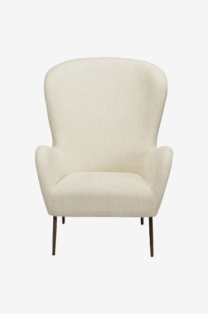 DAN-FORM - Glam lepotuoli, korkea selkänoja - Valkoinen - Nojatuolit - - Homeroom