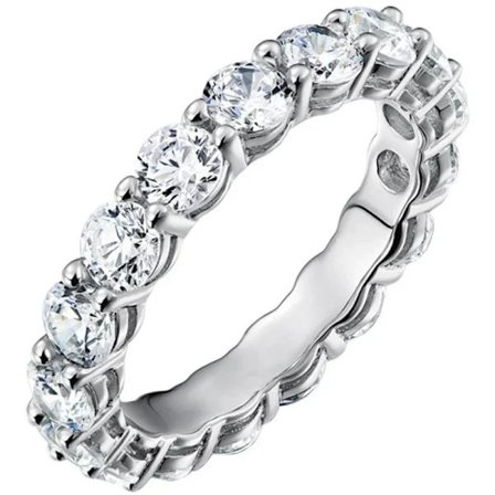NA/(Storlek 6) Ringar Cub Zirconia Love Ring, 4mm Dam Stapelbara Ringar, Dam Guld Ringar,A