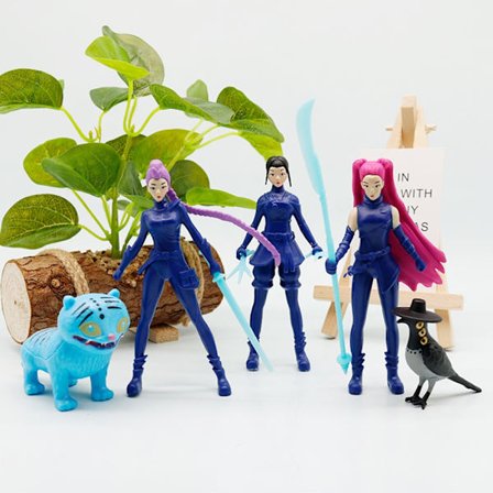 K-pop Anime Demon Hunter Figures Set - Rumi, Mira, Zoey, Tiger Søde skrivebordsstatuer til boligindretning 2025