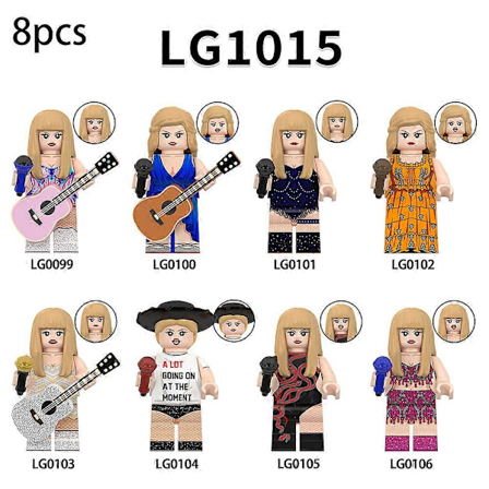 8 stk. Taylor Swift Action Figure Byggeklodser Samling Minifigurer Mini Figurer Legetøj Swiftie Gave