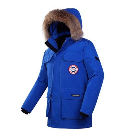 Herre Tykk Vinterjakke, Varmt Parker Hettemønster