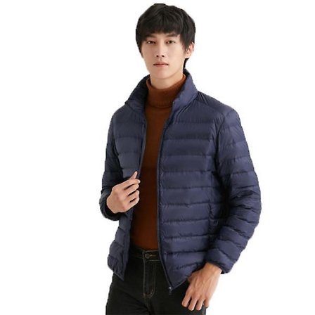 Herre Pakkbar Dunjakke Isoleret Vinterjakke Letvægtsjakke