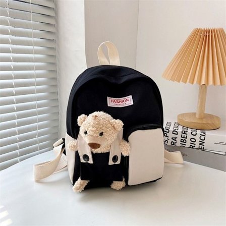 Skolväska för barn Tecknad Bear Doll Ryggsäck