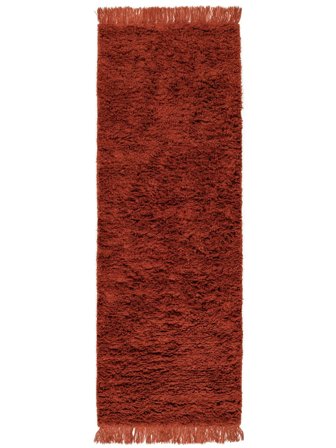 Wool Rug Hallinge Rust Red Runner Small Oeko-Tex