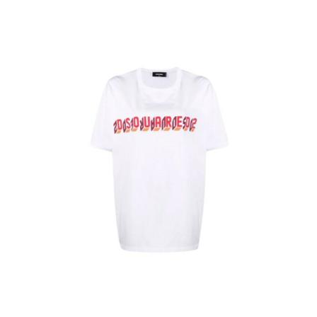 Dsquared2, T-Shirts Wit, Dames, Maat:M