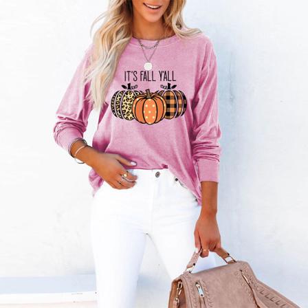 T-shirt Med Rund Hals För Damer För Halloween