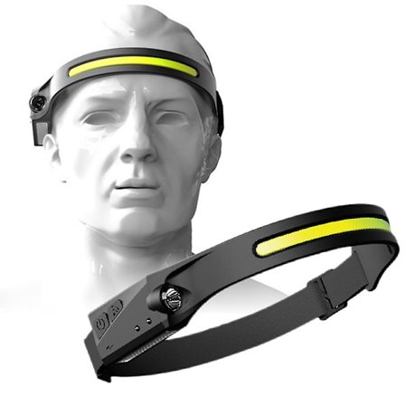 USB Ladbar LED Bevegelsessensor Lommelykt Arbeidshodelykt Flashli